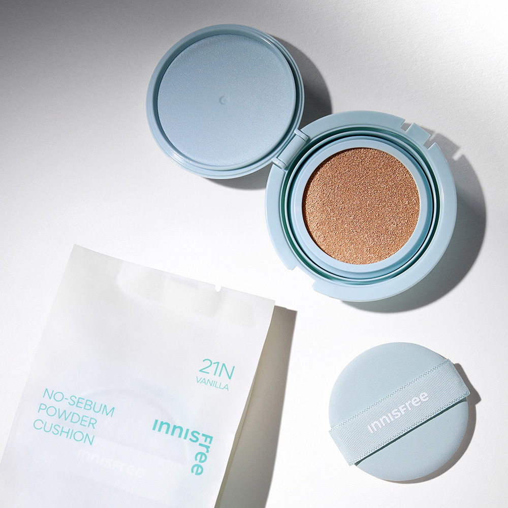이니스프리 노세범 파우더 쿠션 (리필) 14g SPF35 PA++ - 상세 이미지 5