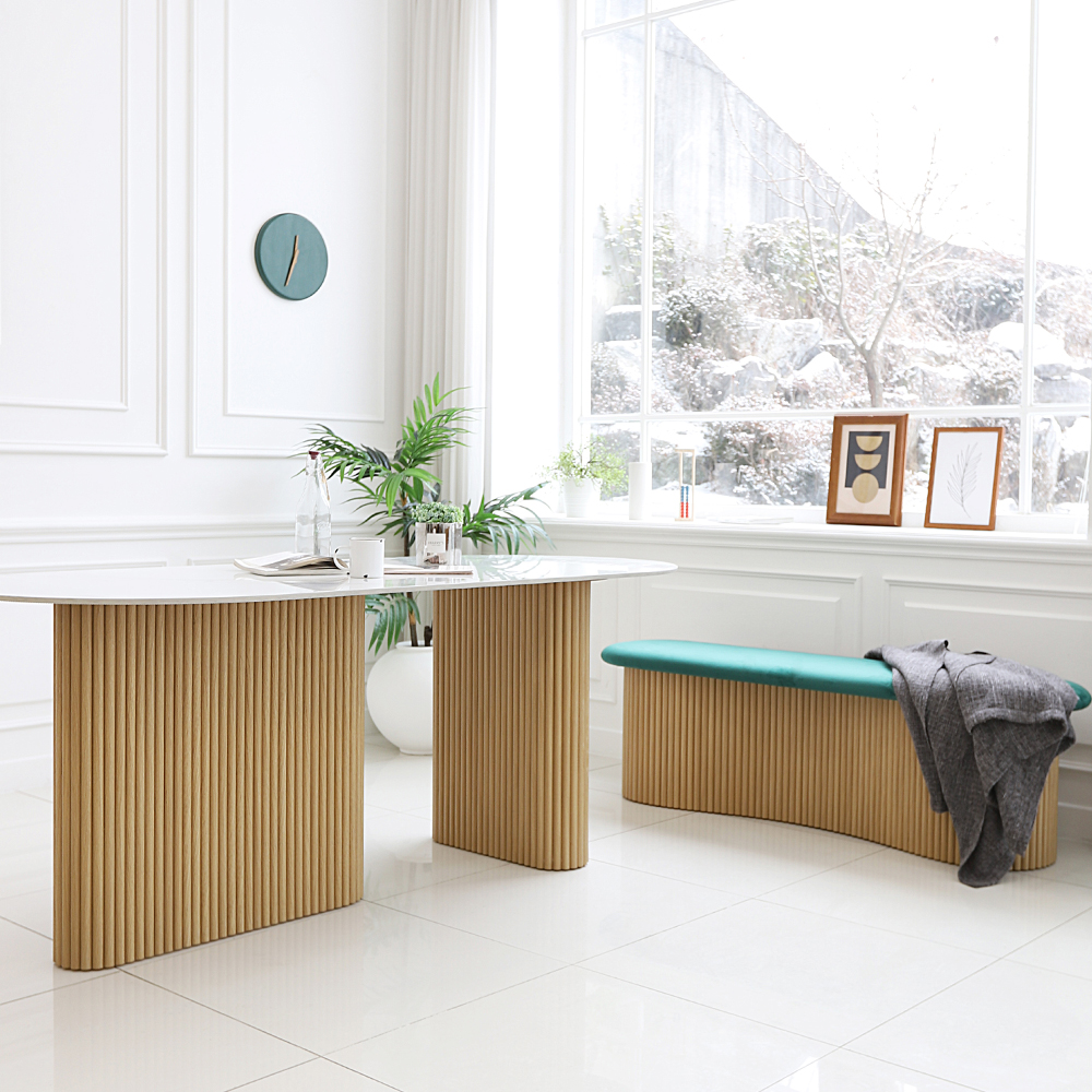 라임 2인용 벨벳 패브릭 템바보드 식탁벤치의자 인테리어 카페 벤치 1200 CL435