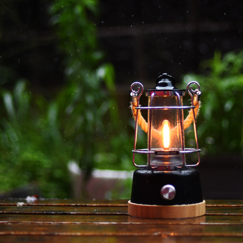 몬스터라이트 클래시카 블랙 빈티지 LED 감성 캠핑 랜턴 인테리어 실내 조명 무드등 수유등 - 상세 이미지 5