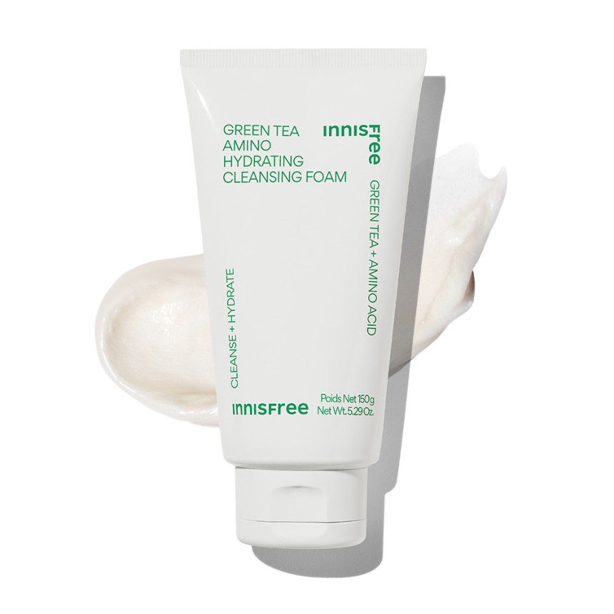 이니스프리 그린티 아미노 수분 저자극 클렌징폼 150ml, 2개