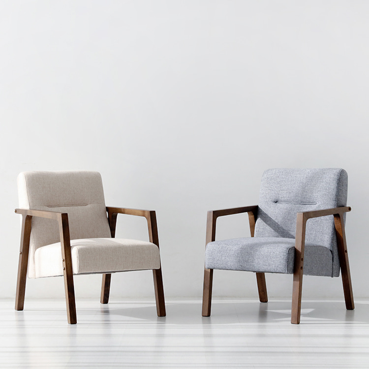 1인용 패브릭 쇼파 천 미니 카페 매장 소파