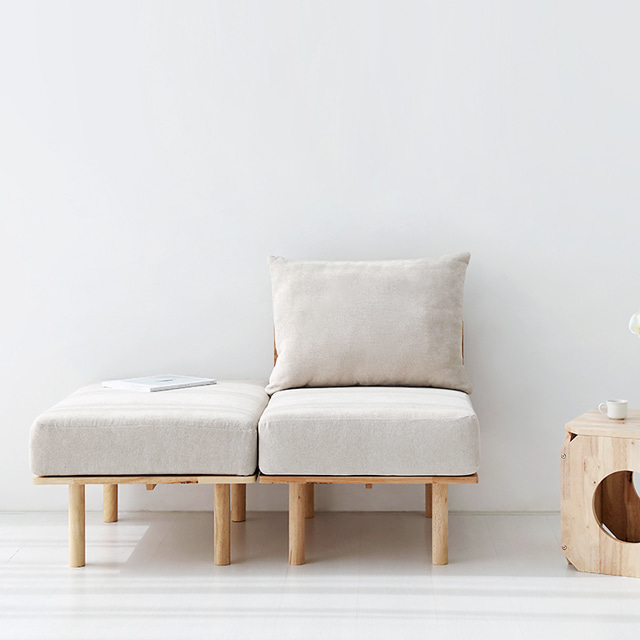 패브릭 라운지 소파 푹신한 미니 다이닝 1인 쇼파의자