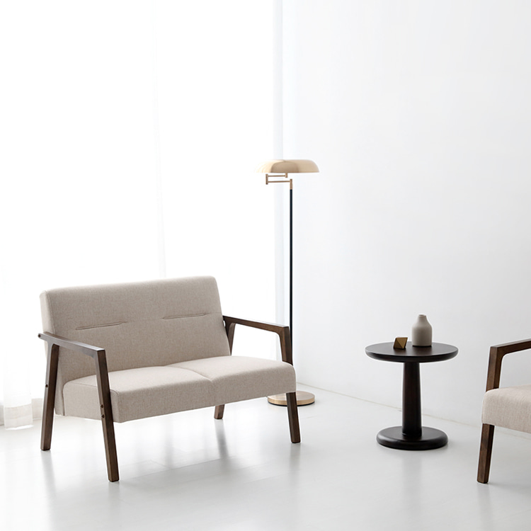 1인용 패브릭 쇼파 천 미니 카페 매장 소파