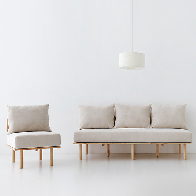 패브릭 라운지 소파 푹신한 미니 다이닝 1인 쇼파의자