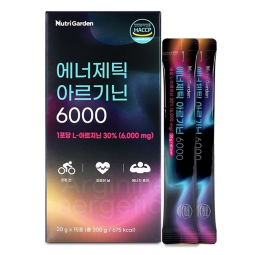 고함량 L아르기닌 6000mg x 15포 타우린 비타민C 마카 아르지닌 글루콘산아연 이미지 1