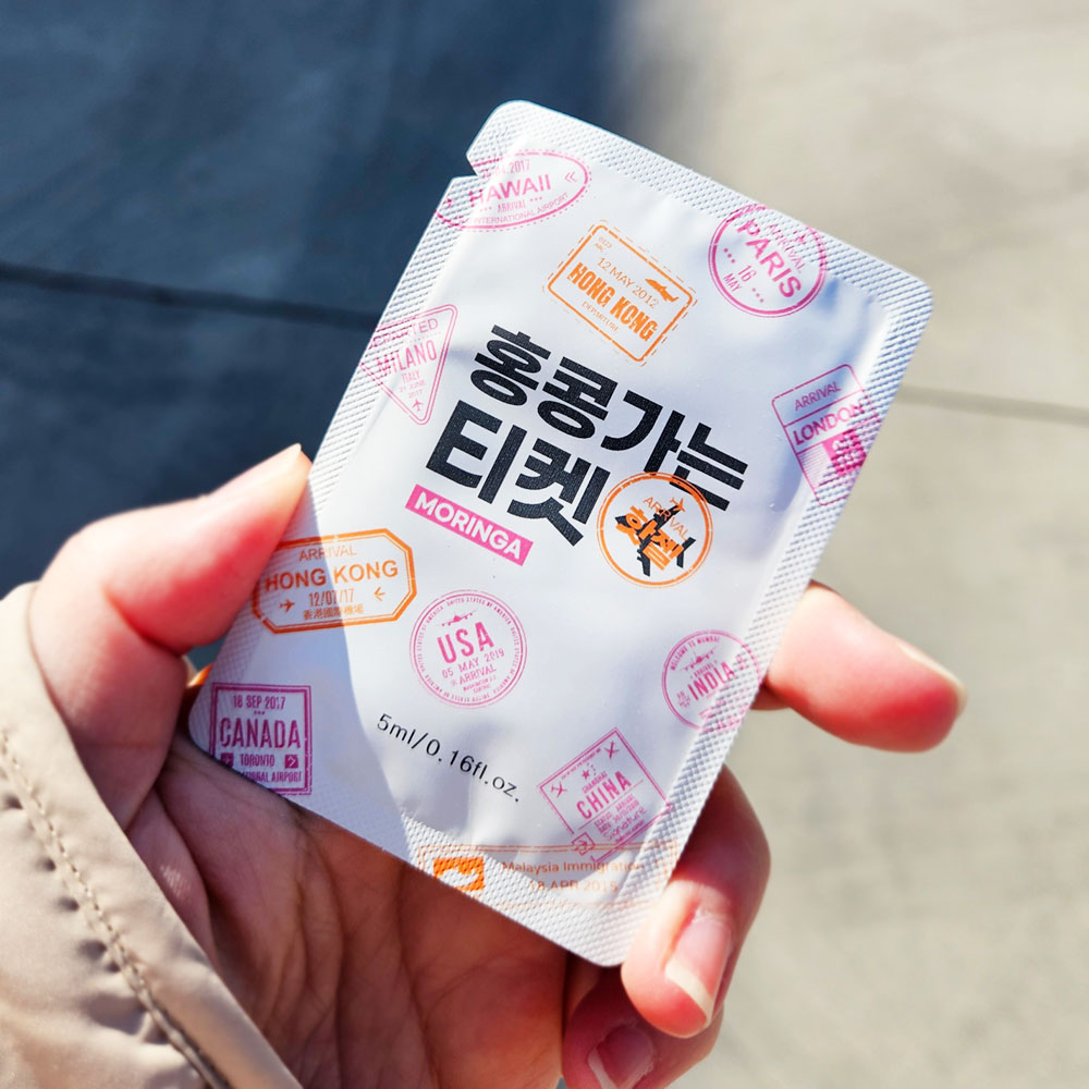 홍콩가는 티켓 핫 마사지 젤 3종 (일회용, 50ml 모링가 라푼젤) - 메인 이미지