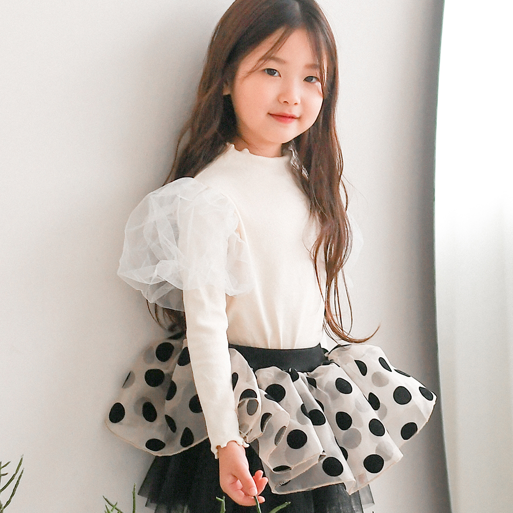 엠마 도트 여아치마레깅스 봄 가을 여아치랭스 보통핏 튜튜 - 상세 이미지 3