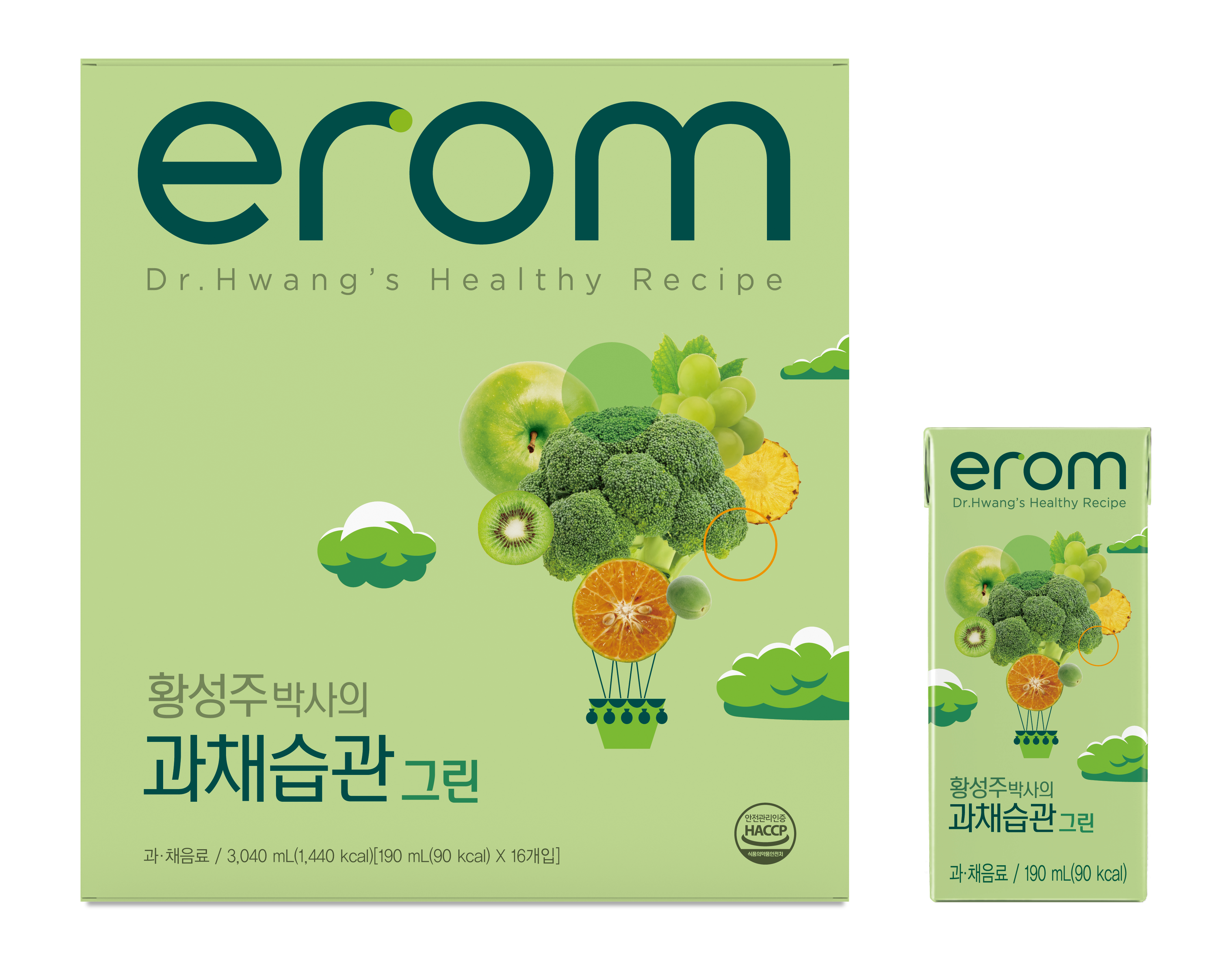 황성주 파인에플 샐러리 주스 과채습관 그린 190ml 16팩 이미지 7