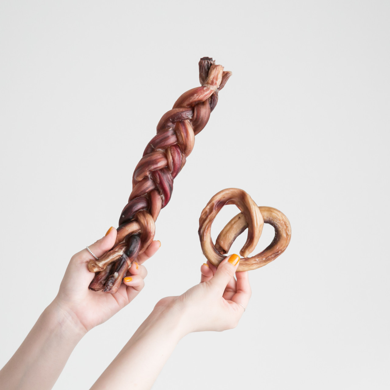 강아지 수제 간식 대형견 개껌 소우신 3줄 꽈배기 우스틱 이미지 6