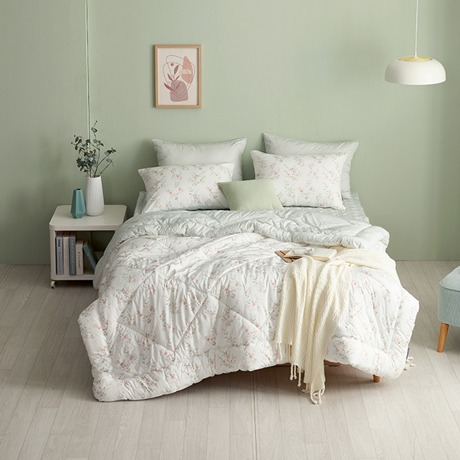 세사온라인 알러지케어 먼지없는 사계절 차렵이불패드 풀세트 클로버, SS(슈퍼싱글)