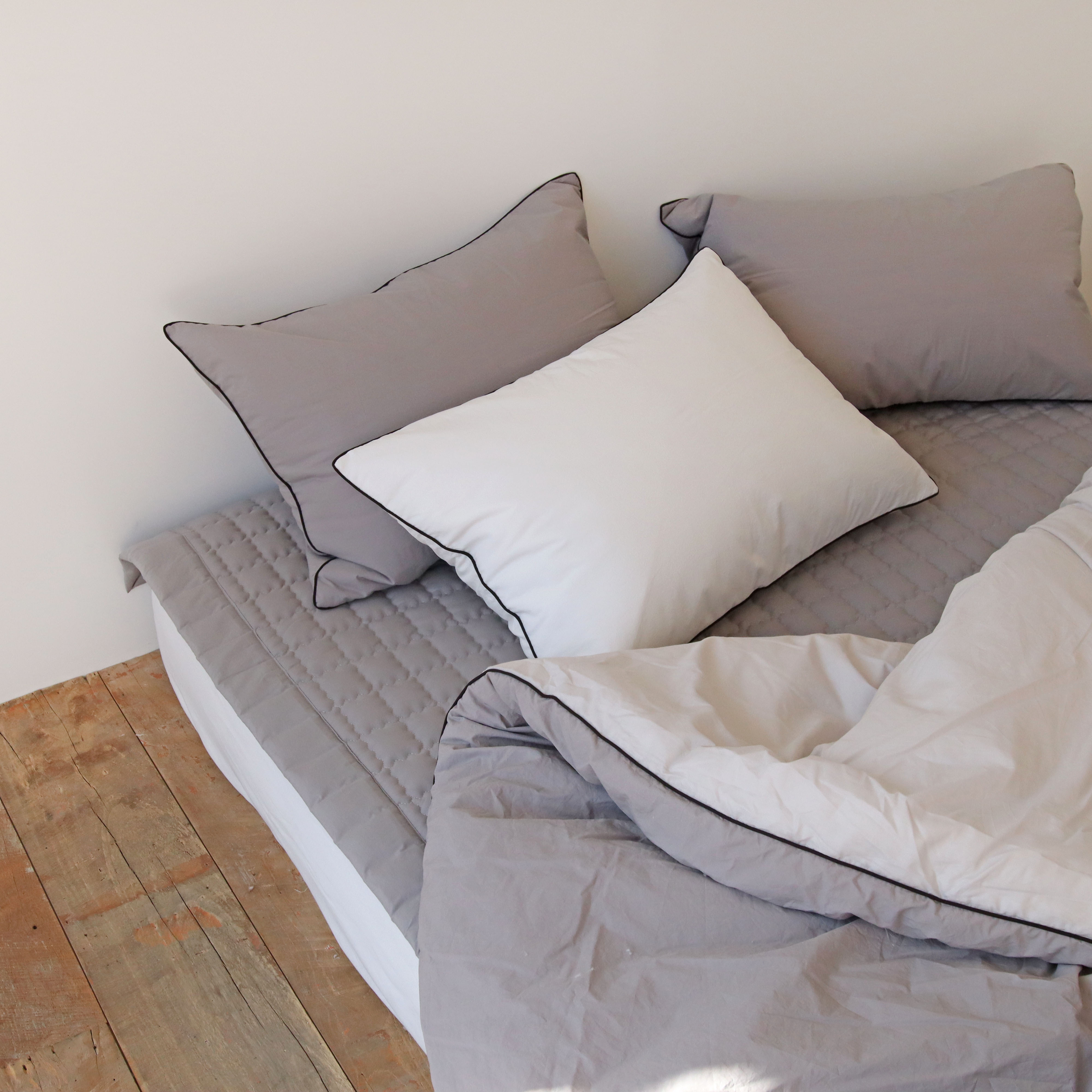 사각사각 파이핑 고밀도 먼지 없는 바이오워싱 호텔 침구 신혼 사계절 차렵이불 S/SS