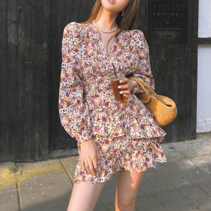 플라워 홀복 섹시원피스 여름 봄 미니 착용 후기 | 사이즈/핏 총정리 - 상품 이미지 2