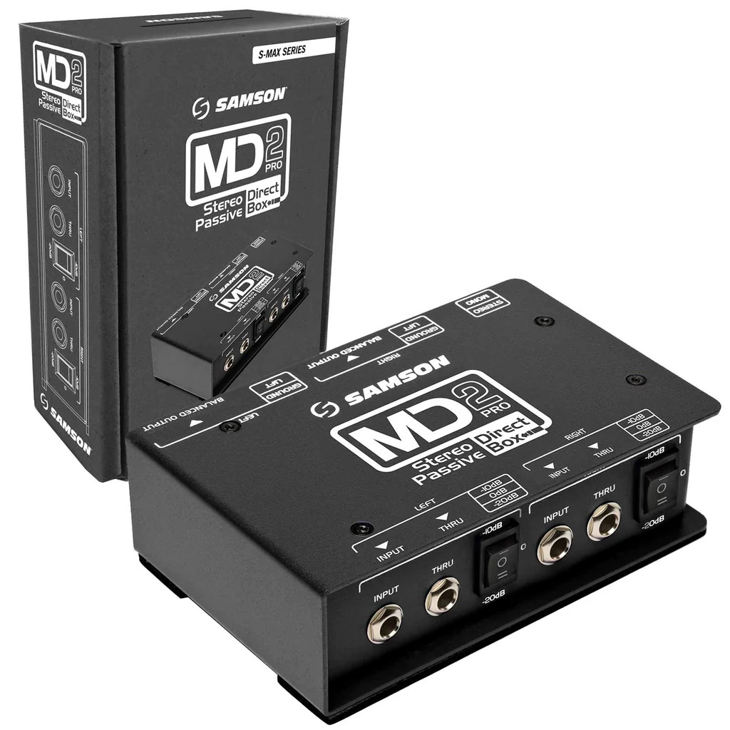 SAMSON MD2 Pro 샘슨 2채널 패시브 다이렉트 박스 DI BOX - 상세 이미지 2