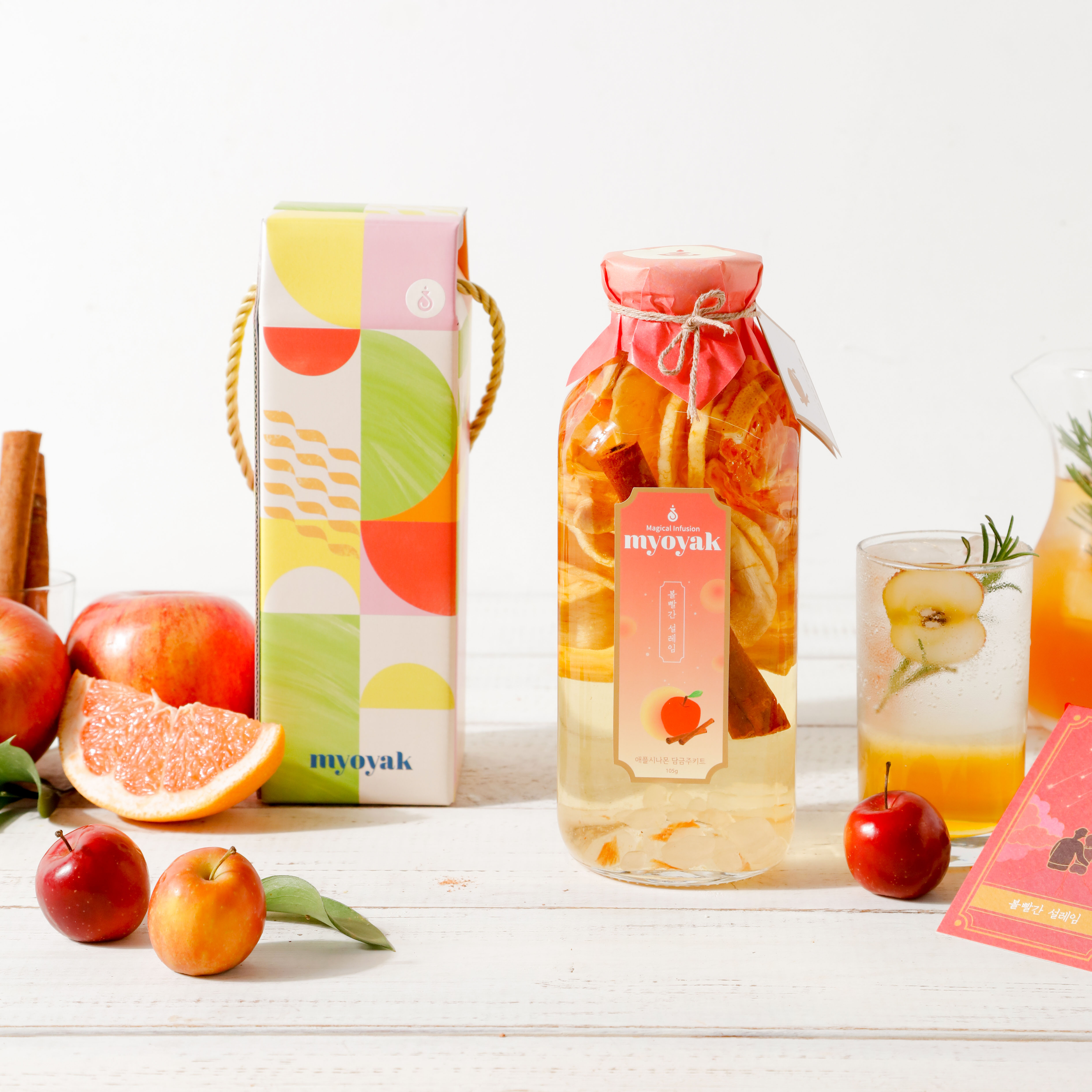 묘약 애플시나몬 담금주키트 500 - 볼빨간 설레임, 사과주 - 상품 이미지