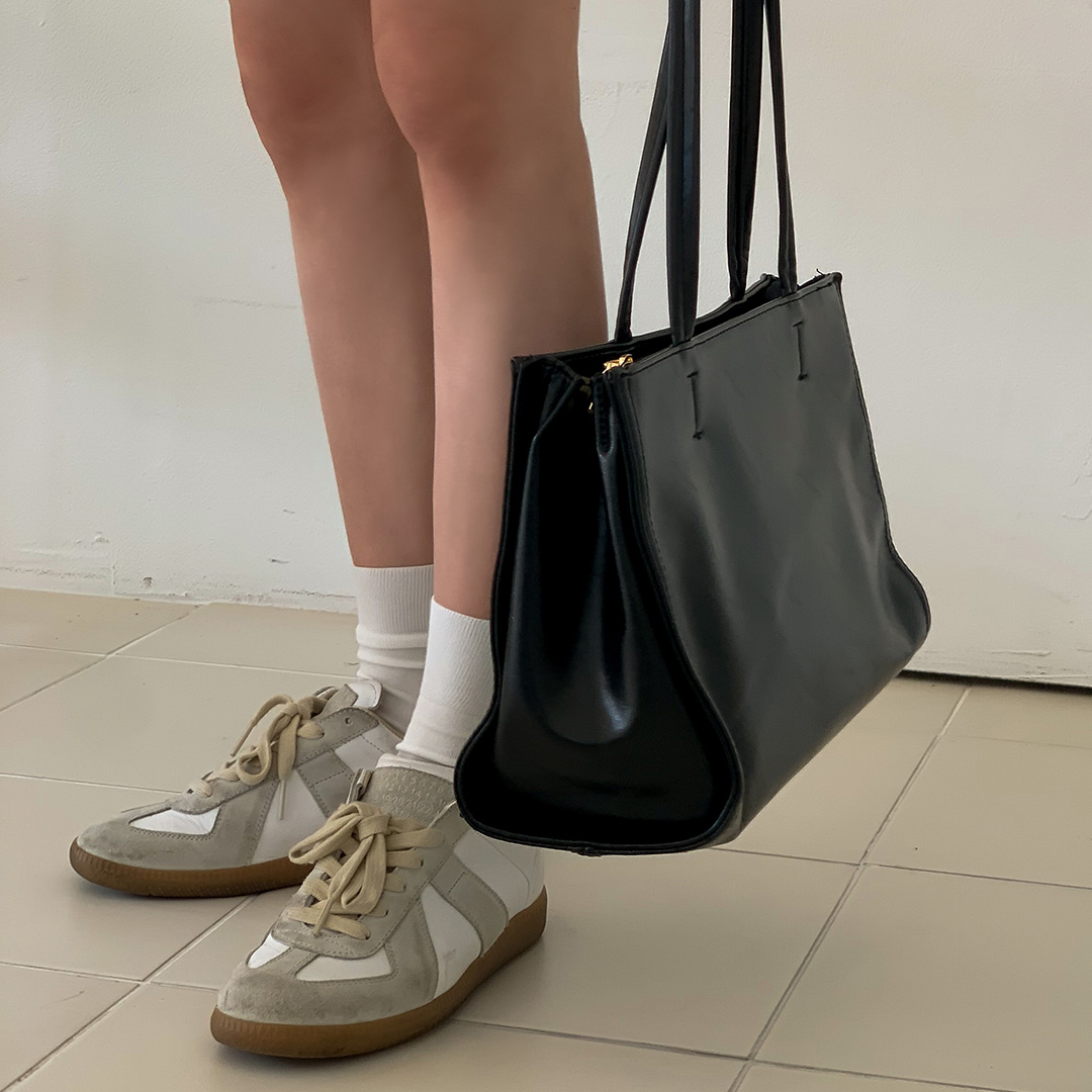 이지 빅 스퀘어 쇼퍼백 3color 이미지 8