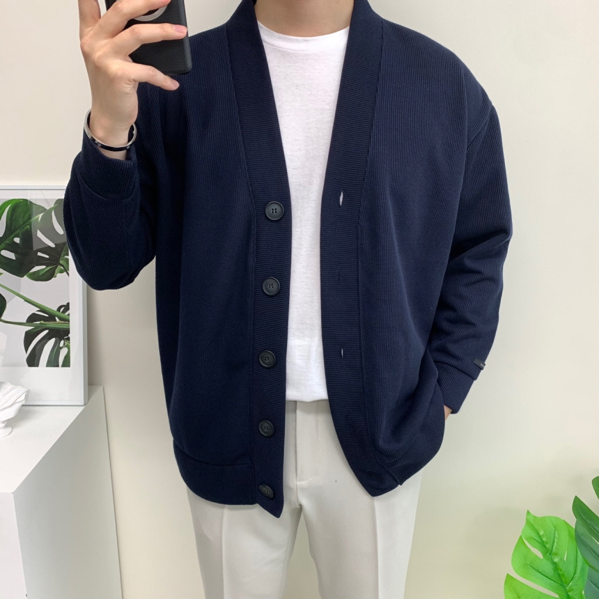 남자 가디건 가을 겨울 남성 니트 카디건 아우터 이미지 3