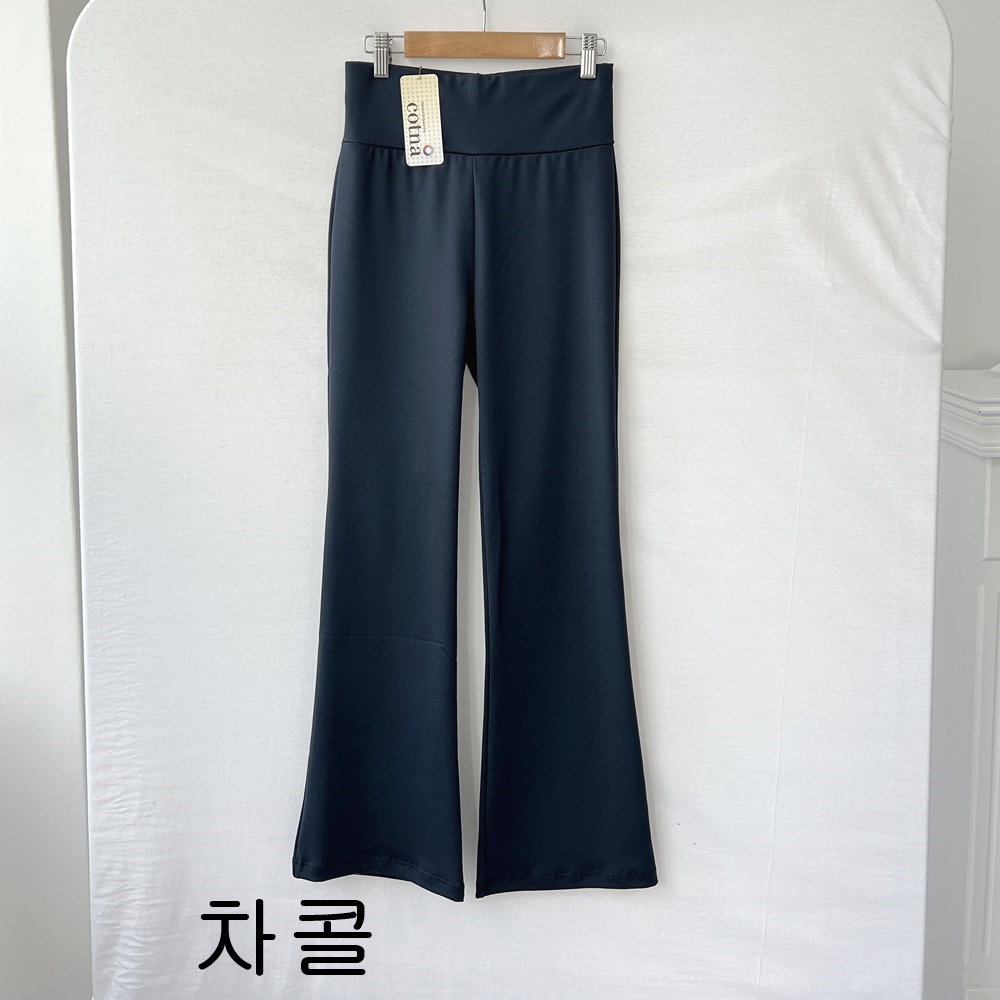 빅사이즈 편한 요가 하이웨스트 보정 스판 필라테스 요가복 나팔 부츠컷 레깅스 상세 이미지 17
