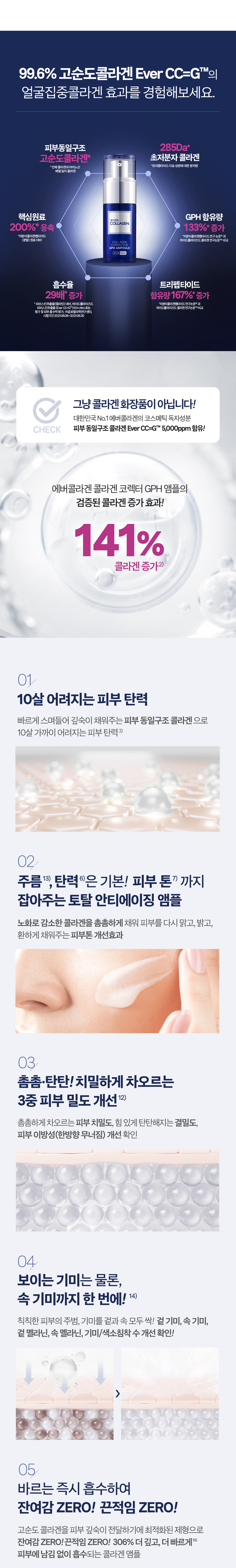 korean collagen face ampoule