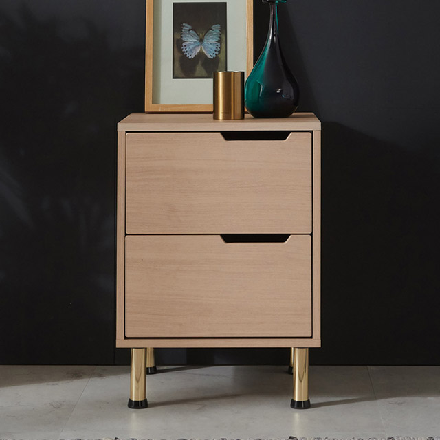 침대서랍장 옆 선반 2단 미니 협탁 서랍 높은 침대 협탁 - 상세 이미지 3