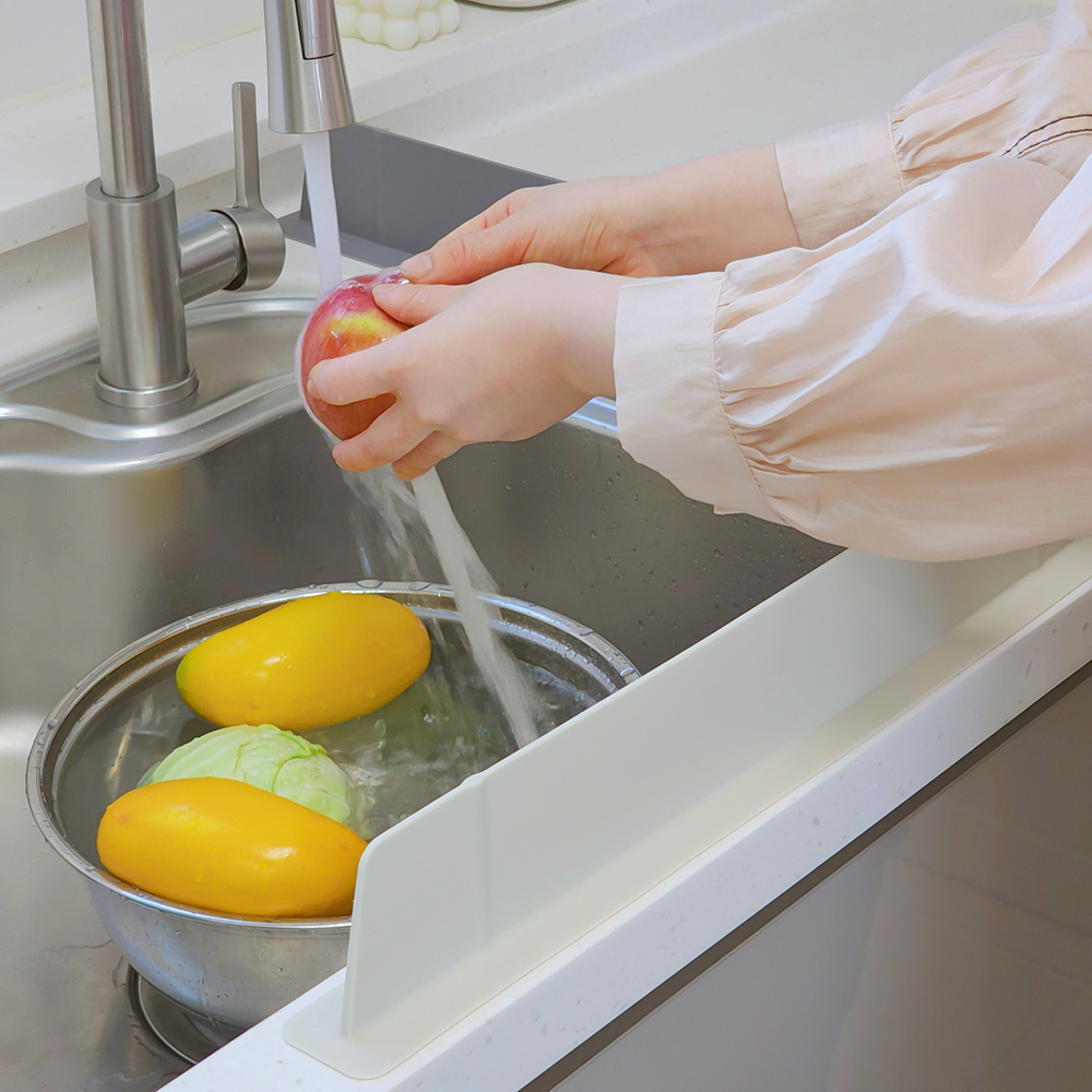 이디프 실리콘 싱크대 물막이 물튀김방지 가림막 물받이
