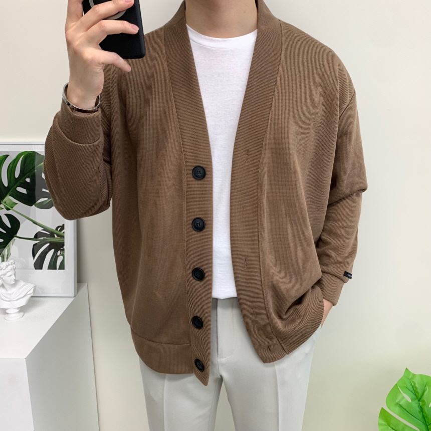남자 가디건 가을 겨울 남성 니트 카디건 아우터 이미지 2