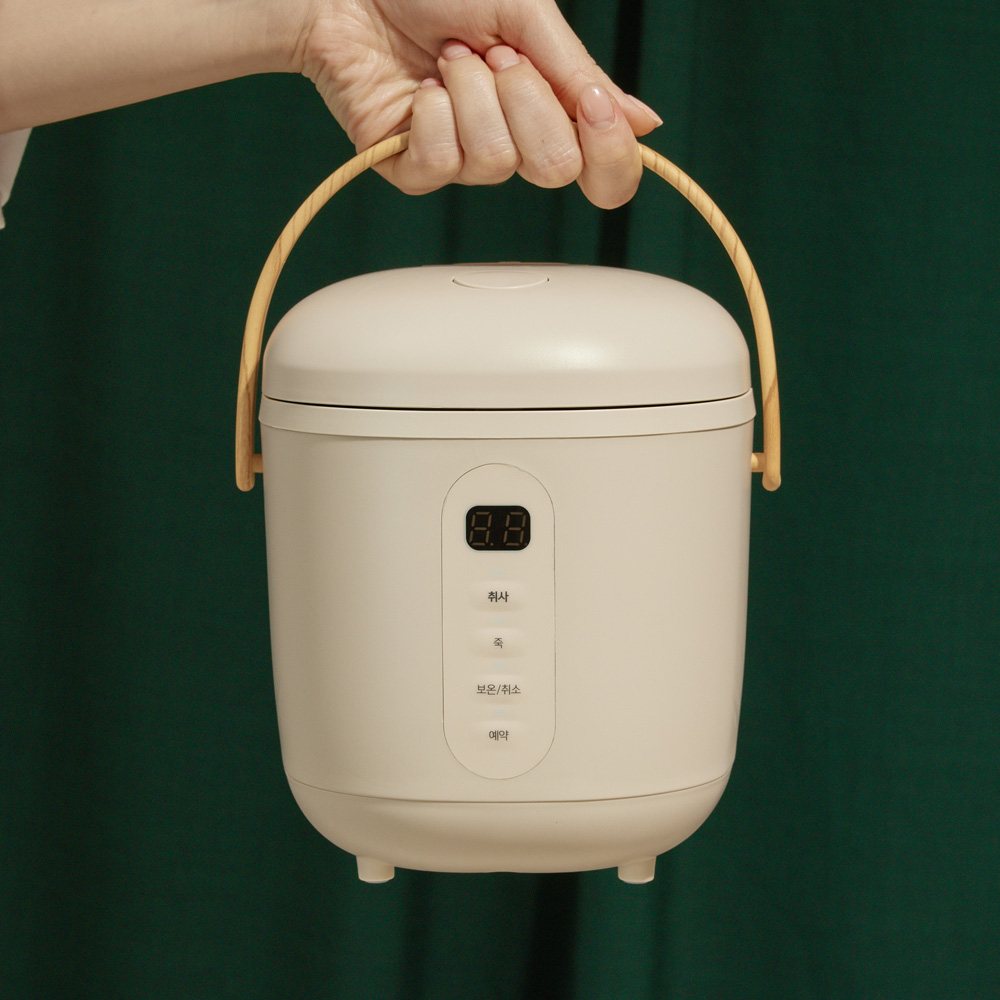 오르테 미니 밥솥 아이보리 캠핑 소형 ORJ-3001AN 제품 이미지