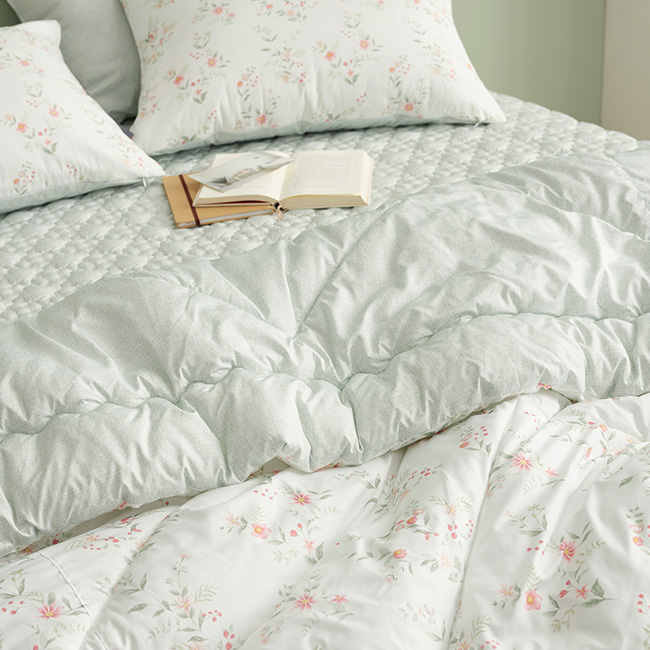 세사온라인 알러지케어 먼지없는 사계절 차렵이불패드 풀세트 클로버, SS(슈퍼싱글)