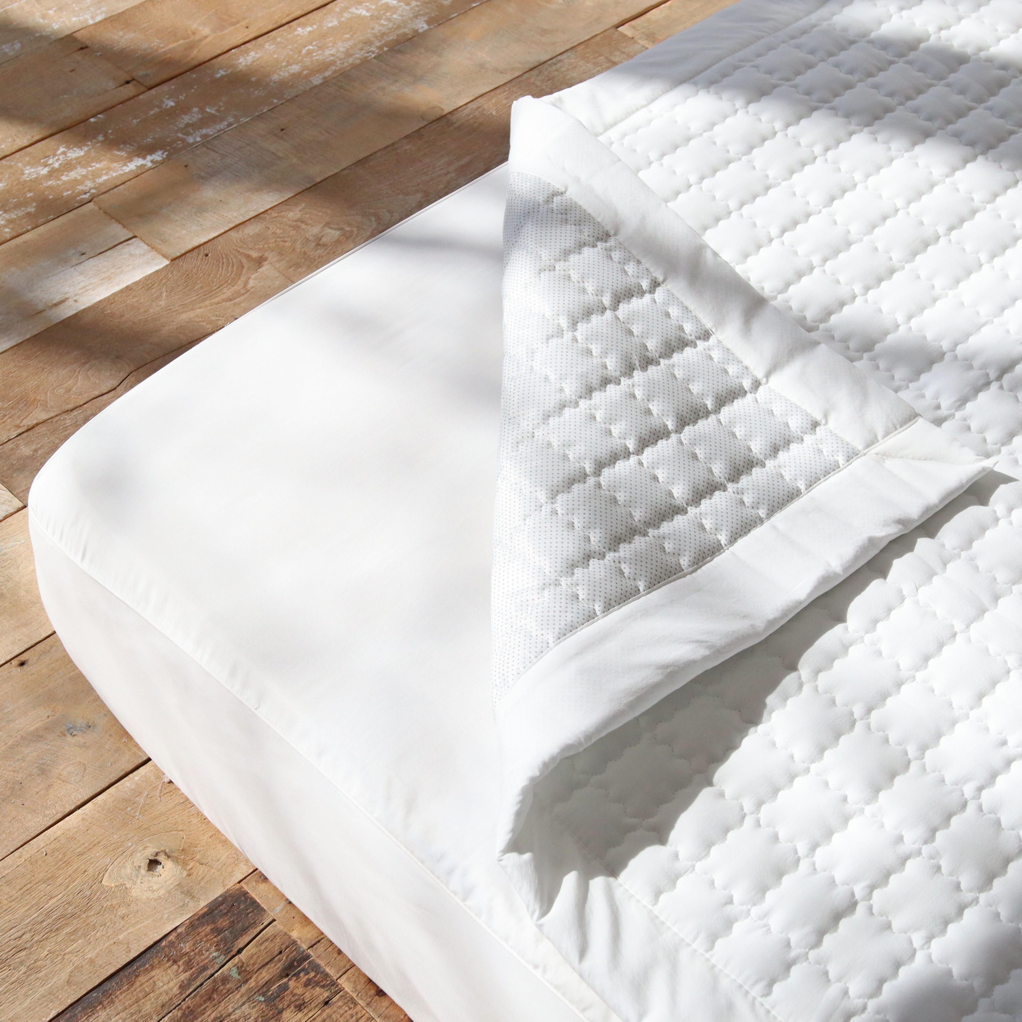 사각사각 바이오워싱 고밀도 순면 미끄럼방지 논슬립 사계절 국산 침대패드 SS