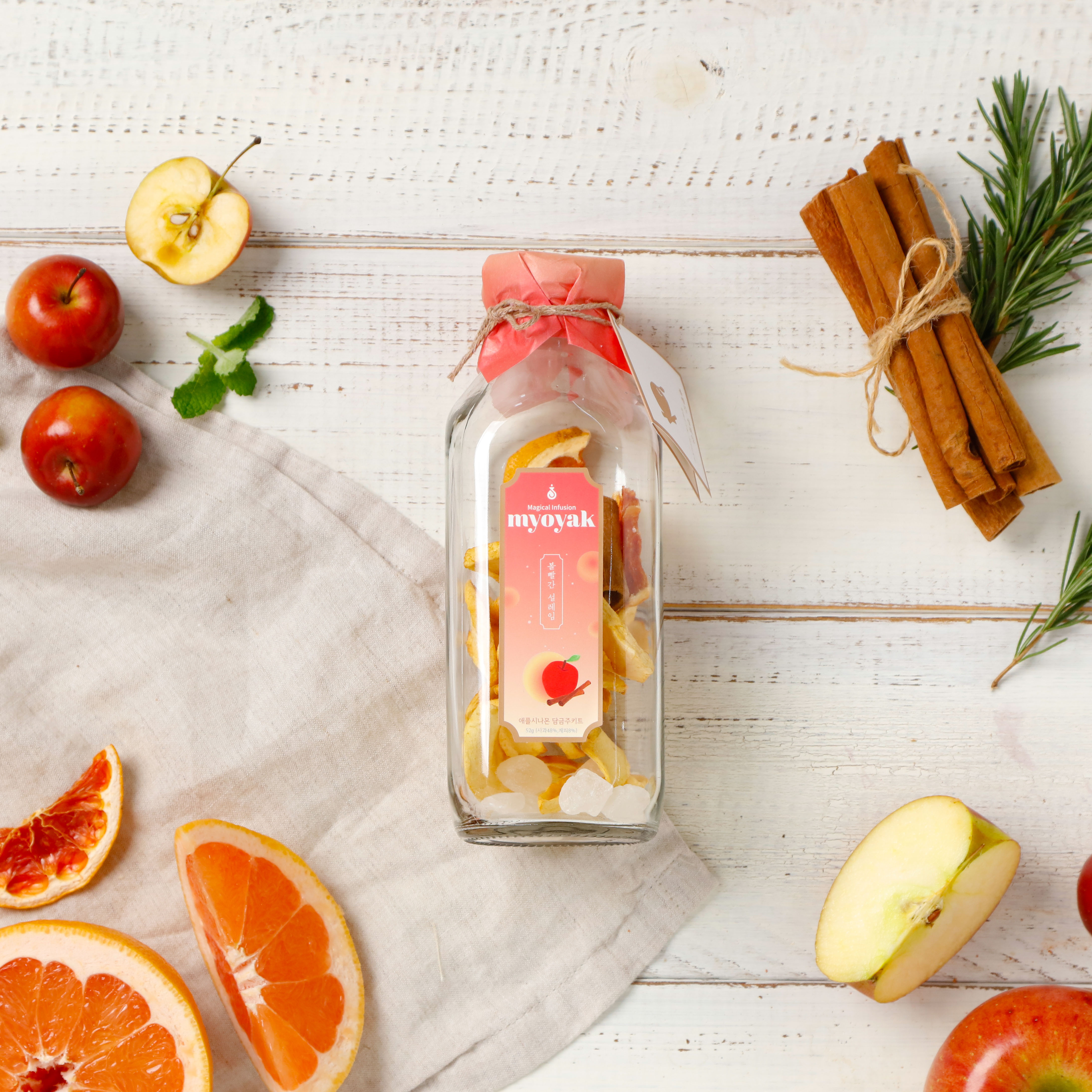 묘약 애플시나몬 담금주키트 1000 - 볼빨간 설레임, 사과주 - 상세 이미지 4