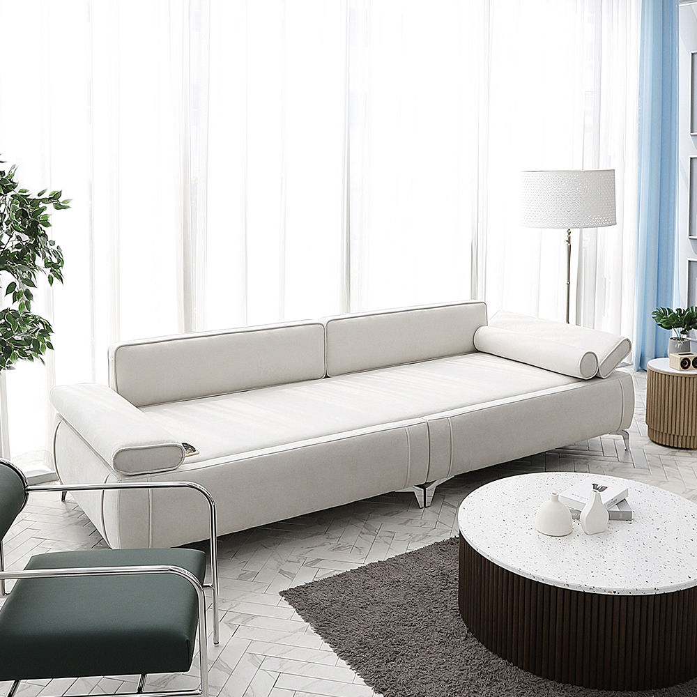 국내제작 라떼 4인용 패브릭 흙쇼파 황토 소파 온열 온돌 카우치 흙침대쇼파 CL447