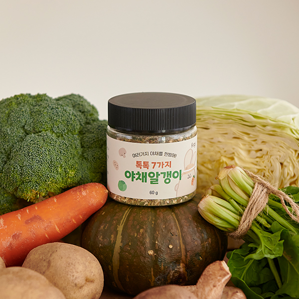 퍼기 톡톡 7가지 야채알갱이 다진 채소 분말 가루 토핑 믹스 초기 중기 후기 미음 1P 60g