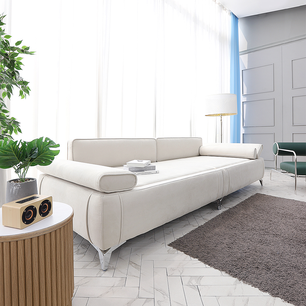 국내제작 라떼 4인용 패브릭 흙쇼파 황토 소파 온열 온돌 카우치 흙침대쇼파 CL447