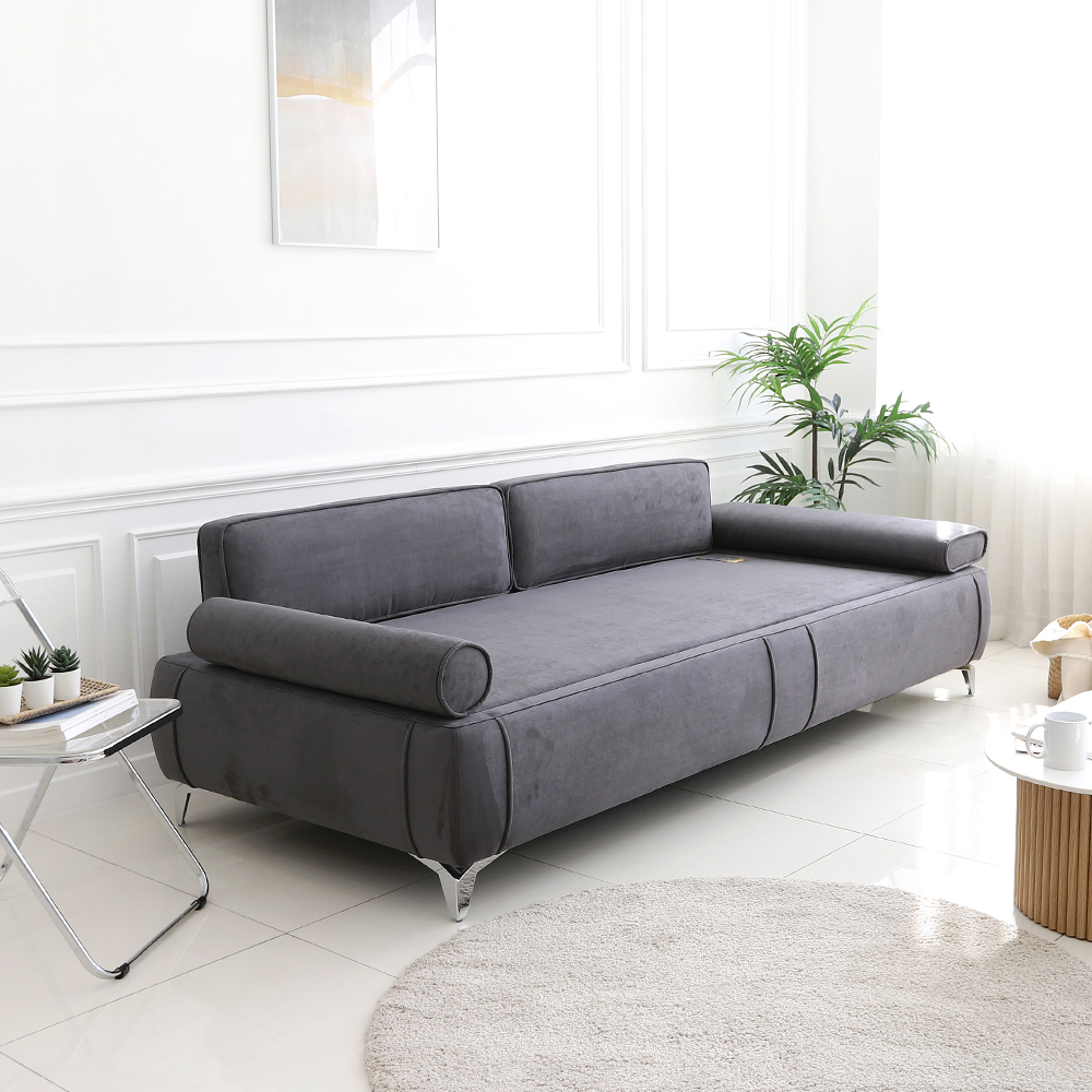 국내제작 라떼 3인용 패브릭 흙쇼파 황토 소파 온열 온돌 카우치 흙침대쇼파 CL426