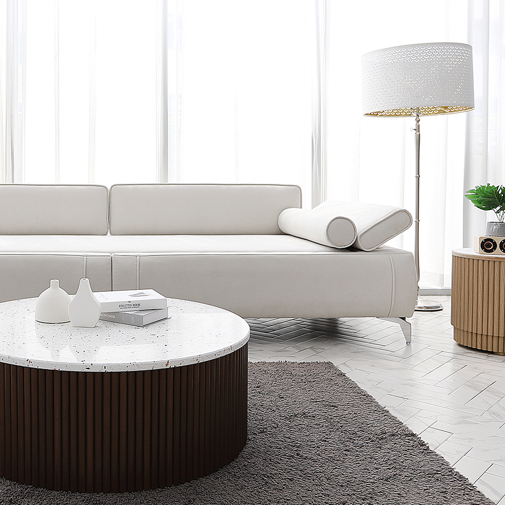 국내제작 라떼 4인용 패브릭 흙쇼파 황토 소파 온열 온돌 카우치 흙침대쇼파 CL447