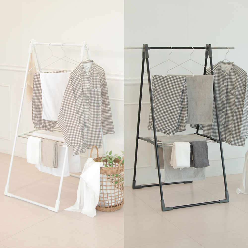 씨에스리빙 튼튼한 베란다 일반 자취생 자취방 기숙사 원룸 빨래 건조대 에이플러스에스