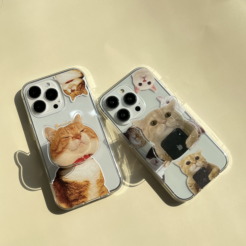 반려묘 고양이 그립 톡홀더 스마트톡 핸드폰거치대 - 상세 이미지 4