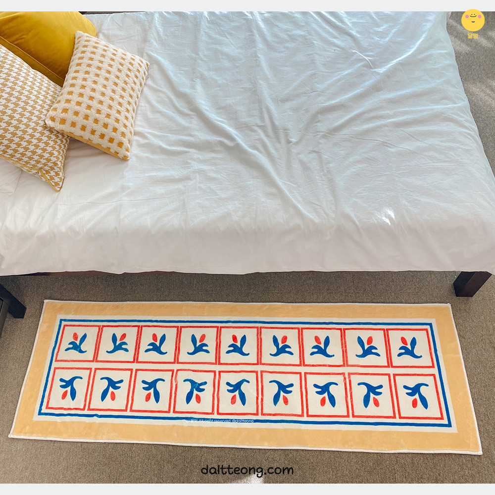 달떵 감성 빈티지 스페이스 침실 러그 미니 긴러그 주방 거실 욕실 롱매트 120x40