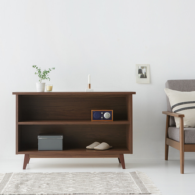 몬탁 콘솔수납장 CHM76120 1200x370x760mm, 2단, 브라운월넛베니어 4263.6943 - 메인 이미지