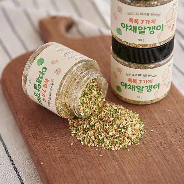 퍼기 톡톡 7가지 야채알갱이 다진 채소 분말 가루 토핑 믹스 초기 중기 후기 미음 1P 60g