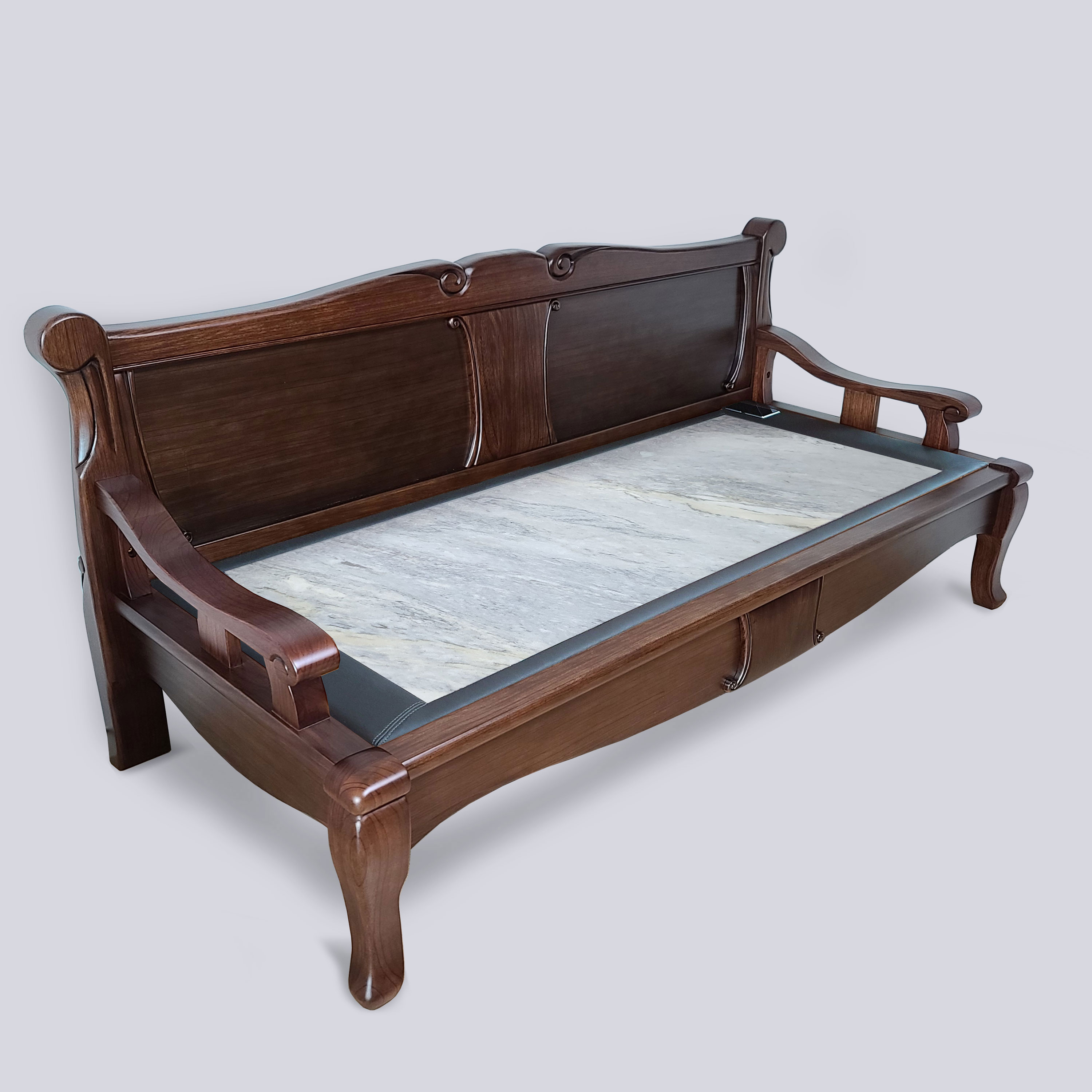 브리즈스톤by킹마담 루벤 원목 돌쇼파 온열소파