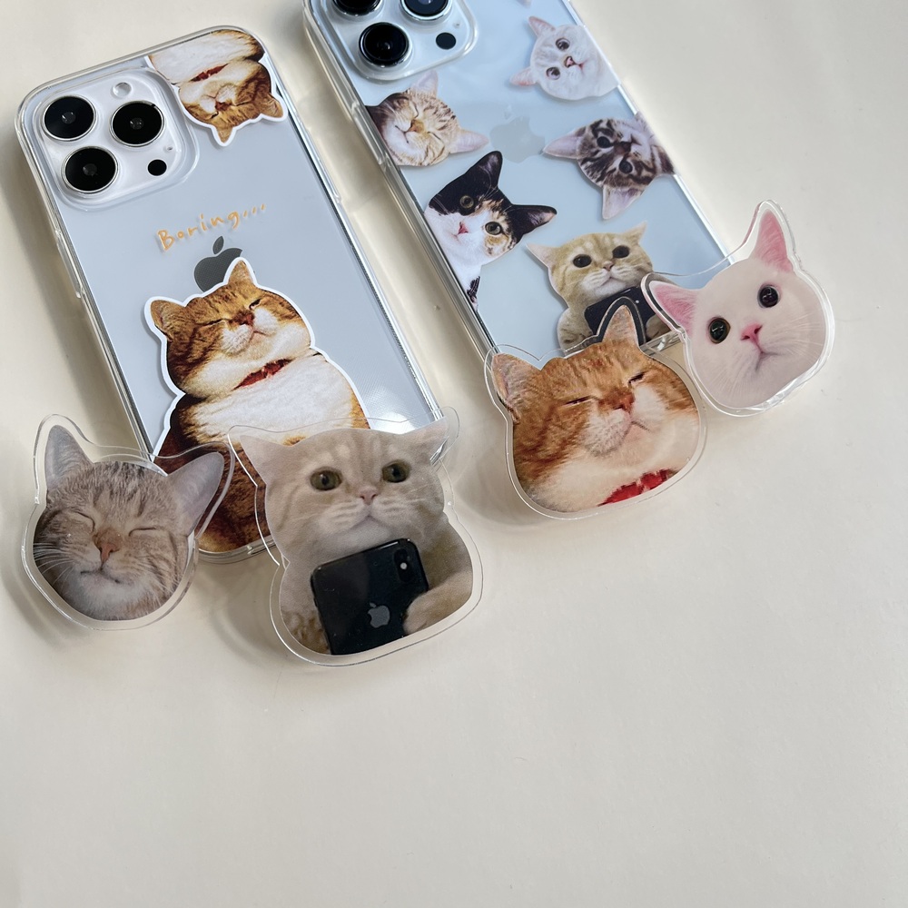 반려묘 고양이 그립 톡홀더 스마트톡 핸드폰거치대 이미지 8