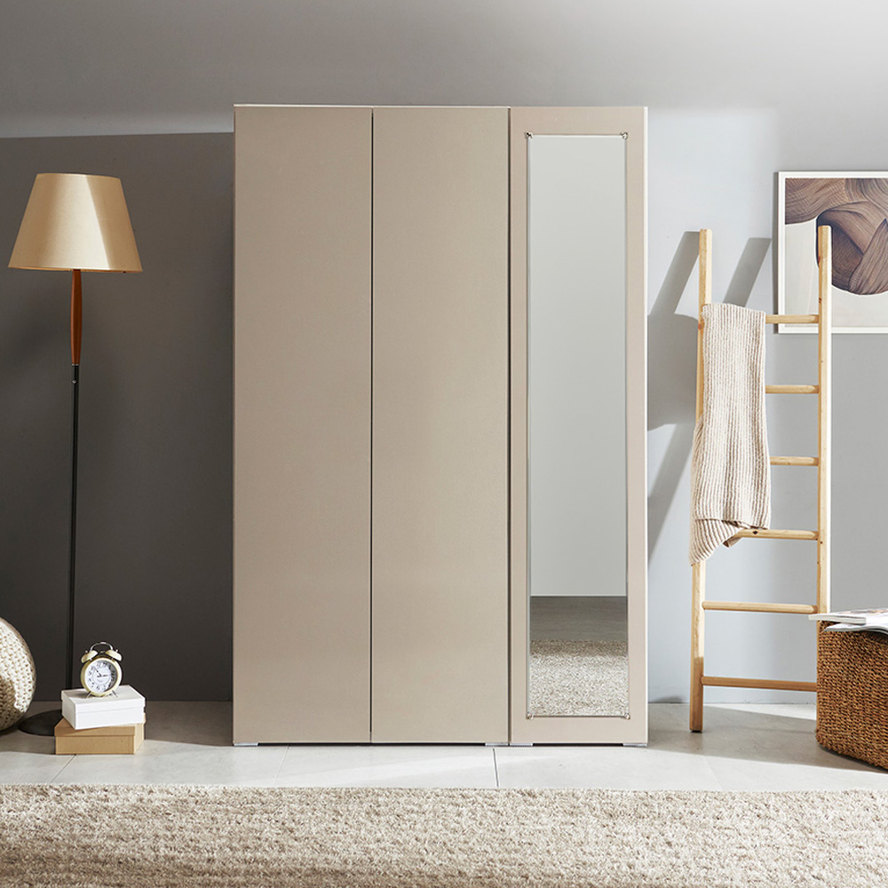 장인가구 비쥬얼 터치 1200 옷장 세트 (싱글옷장 800,전신거울 틈새 옷장 400) - 상세 이미지 2