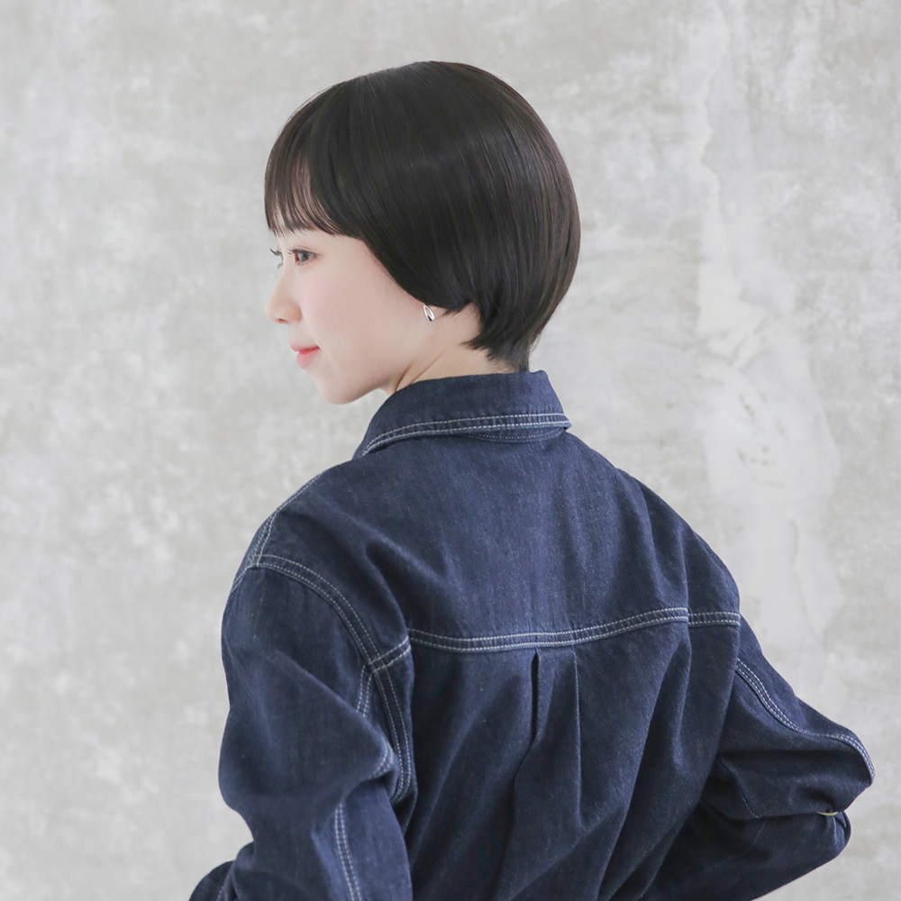 숏컷가발 보브컷 짧은머리 통가발 - 상품 이미지
