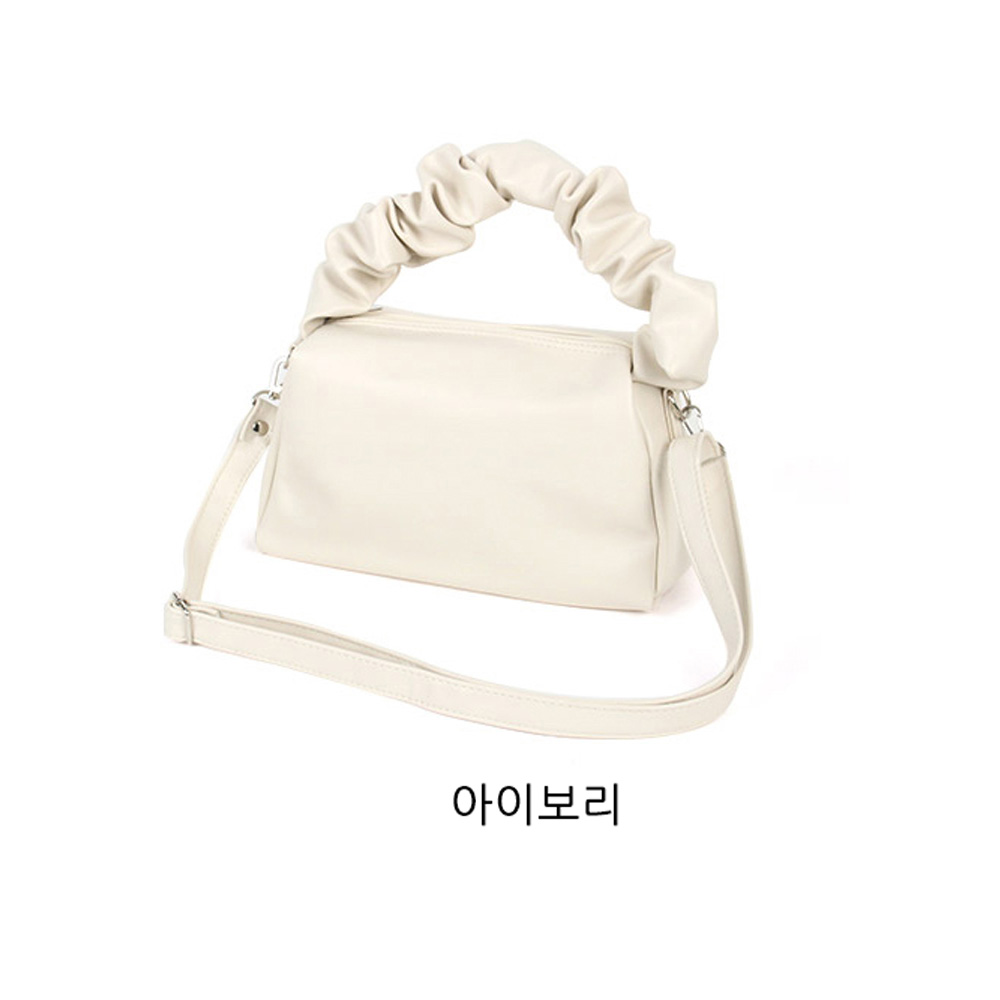 심플한 토트 크로스백 고급 핸드백 셔링 손잡이 가방 엄마 여친 가방선물 30대 여성가방 - 상세 이미지 2