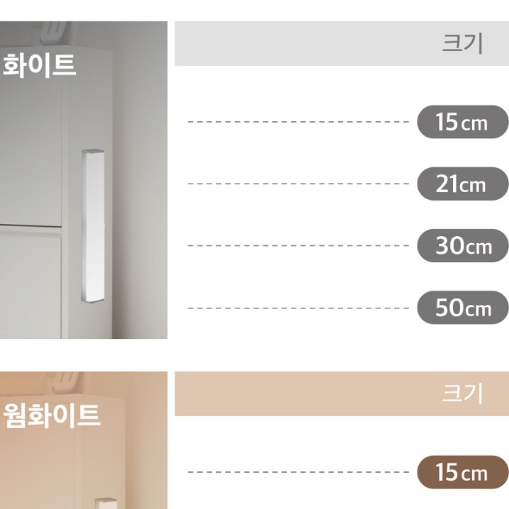 자석 부착식 조명 붙이는 led 접착식 전등 무선 센서등 10cm - 상세 이미지 5