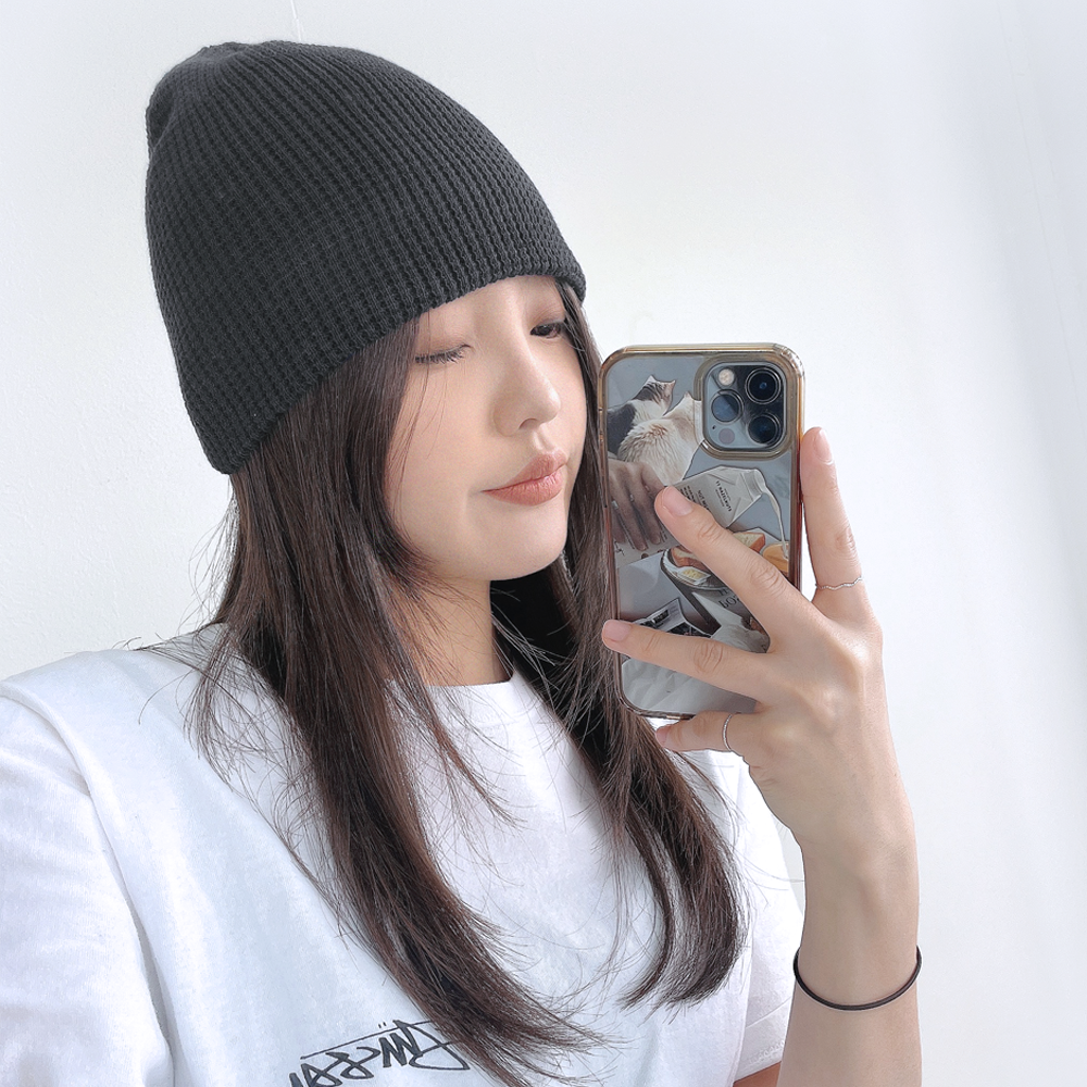 레피 봄 여름 면 숏 비니 남자 여자 와치캡 모자 - 상세 이미지 3