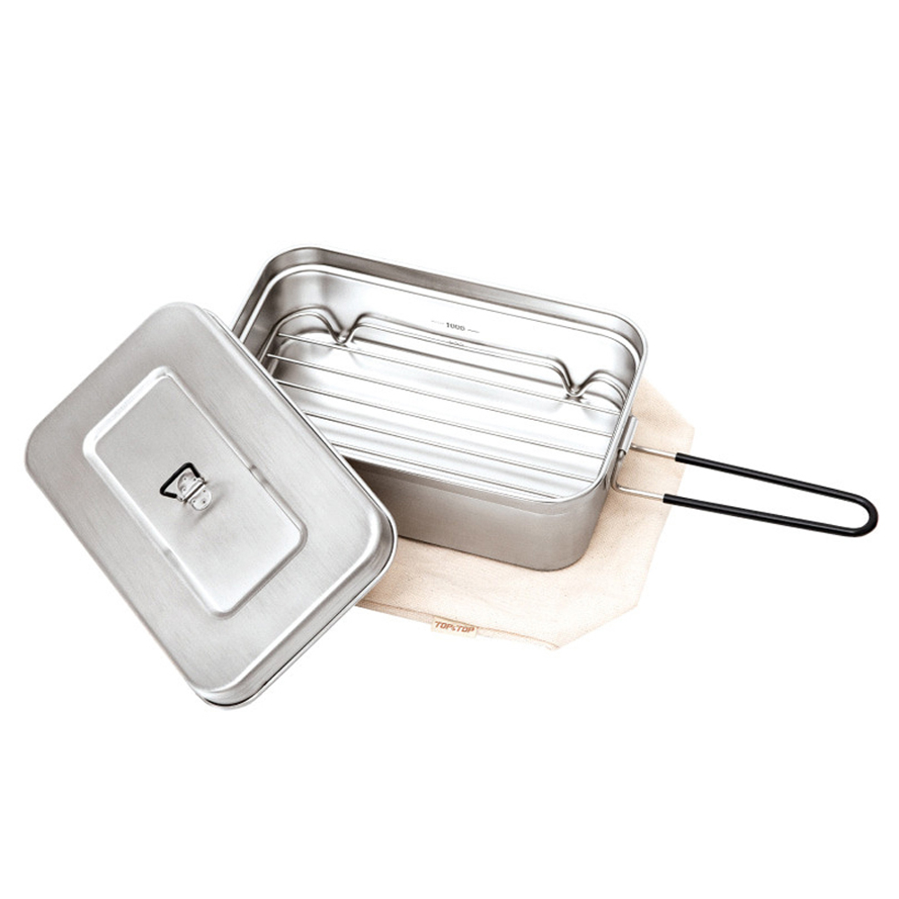 탑앤탑반합 미니코펠 캠핑용식기세트 캠핑냄비 사각 스테인레스