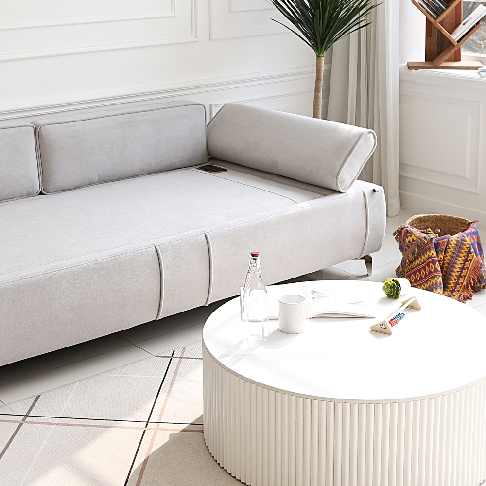 라리타 포세린 세라믹 템바보드 원형 인테리어 거실 소파 테이블 900 CL427