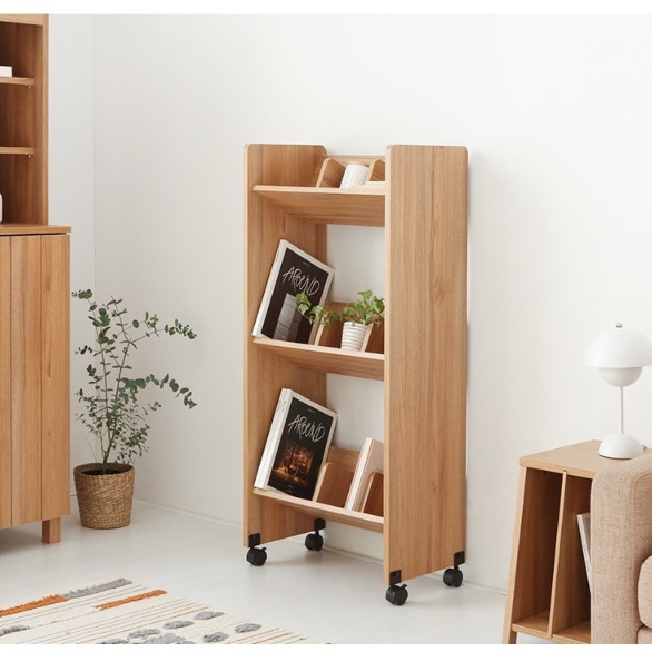 움직이는 이동식책장 바퀴달린책장 수납함 대형 이동책장 - 상세 이미지 5