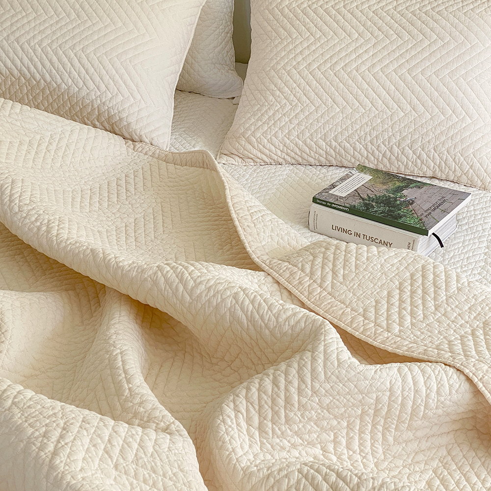 모제무드 오가닉 순면 피그먼트 이불패드 이불깔개 패밀리침대패드 라지킹 트윌 LK